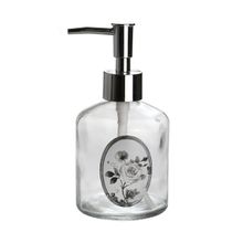 Sia Gül Desen 300 ml 7,6x15,5 cm Cam Sıvı Sabunluk