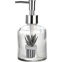 Sia Kaktüs 1 Desen 300 ml 7,6x15,5 cm Cam Sıvı Sabunluk