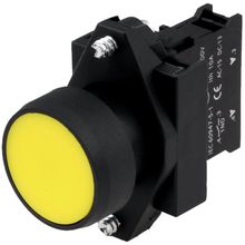 Siemens 3SB6110-0AB30-1BA0 1NO Sarı Komp Yaylı Buton