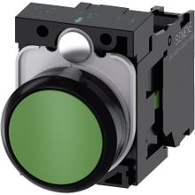 Siemens 3SU1100-0AB40-1BA0 Yeşil Yaylı Buton
