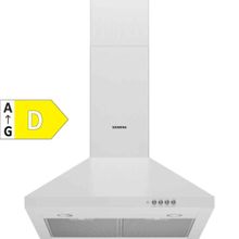 Siemens LC64PCC20T D Sınıfı 3 Kademeli Mekanik Duvar Tipi Davlumbaz Beyaz