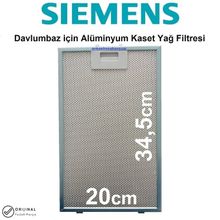Siemens LC65KA270T Davlumbaz Filtresi 20x34.5 cm Aspiratör Filtre