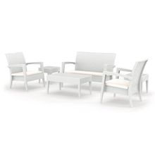 Siesta 840 Miami Beyaz Bahçe Masa Sandalye Takımı