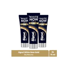 Signal White Now Gold Anında Beyazlatıcı 3x75 ml Diş Macunu