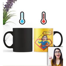 SIH3 Kişiye Özel Anneler Günü Temalı Karikatürlü Sihirli Kupa