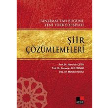 ŞİİR ÇÖZÜMLEMELERİ TANZIMAT'TAN BUGÜNE YENI TÜRK EDEBİYATI - NURULLAH ÇETİN;MEHMET NARLI;RAMAZAN GÜLENDAM