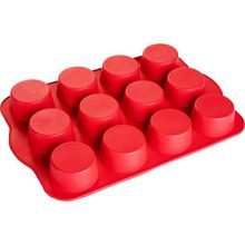 Silicolife SL-030 12'li Silindir Muffin Kek Kalıbı