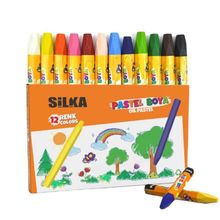 Silka 12 Renk Pastel Boya
