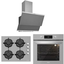 Silverline 3420 Classy - CS5343S01 - BO65E4S01 3'lü Gri Ankastre Set