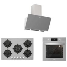 Silverline 3457 Soho 60 - CS5364S01 - BO6504S01 3'lü Gri Cam Ankastre Set