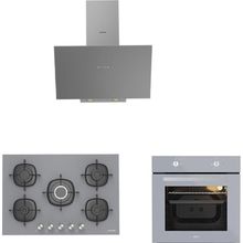 Silverline 3481 - CS5622S01 - Esty AEF6601S04 Gri Cam 3'lü Ankastre Set