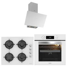 Silverline 3481 Flam - CS5349W01 - BO65E4W01 3'lü Beyaz Ankastre Set