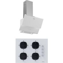 Silverline 3490 - CS5665W01 Beyaz 2'li Ankastre Set