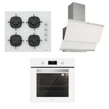 Silverline BO6191W01 - CS5335W01 - 3420 - MW9018W01 3'lü Beyaz Ankastre Set