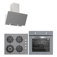 Silverline BO6501S01 - 3457 Soho - CS5629S01 3'lü Inox Ankastre Set