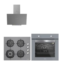 Silverline BO6501S01-3481 Gri 3-CS5629S01 Ankastre Set