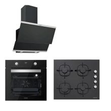 Silverline BO6502B02 - CS5335B01 - 3420 Classy 60 3'lü Siyah Ankastre Set