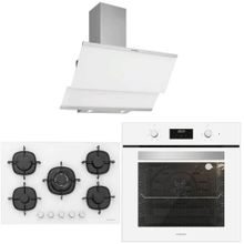 Silverline BO6502W02 - CS5349W01 - 3481 3'lü Beyaz Ankastre Set