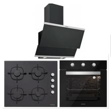 Silverline BO6503B01 - CS5335b01 - 3420 Classy 60 3'lü Siyah Ankastre Set