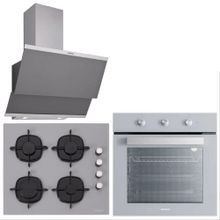 Silverline BO6503S01 - CS5335S01 - 3420 Classy 60 3'lü Gri Ankastre Set