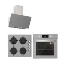 Silverline BO6504S01 - 3457 Soho - CS5335S02 Gri 3'lü Ankastre Set