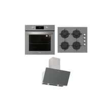 Silverline BO6504S01 - CS5364S01 - 3420 S 3^lü Gri Ankastre Set