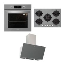 Silverline BO6504S01 CS5364S01 Gri Ankastre Seti