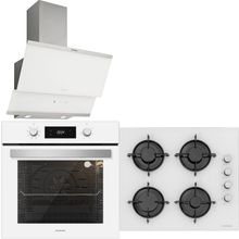 Silverline BO6504W01 - CS5349W01 - 3420 3'lü Beyaz Ankastre Set