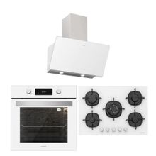 Silverline BO6504W01 - CS5365W01 - 3457 Soho 60 3'lü Beyaz Ankastre Set