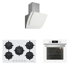 Silverline BO6504W01 - CS5426W01 - 3373 Misto 60 Beyaz Ankastre Set