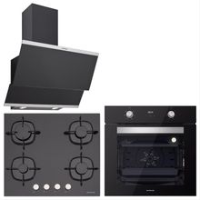 Silverline Classy BO6502B02 - CS5436B01 - 3420 3'lü Siyah Ankastre Set