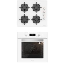 Silverline CS5335W01-BO6502W02 Beyaz 2'li Ankastre Set