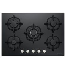 Silverline CS5426B01 75 cm Wok Gözlü Siyah Cam Ankastre Ocak