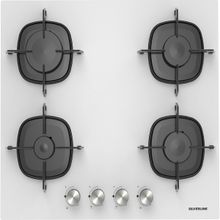 Silverline CS5623W01 60 cm Beyaz Cam Ocak