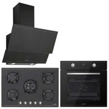Silverline Luno F6501B04 - LC5335B01 - 3462 Ankastre Set Gri