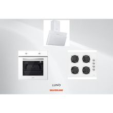 Silverline Luno F6501W02 L335W01 L3462W Beyaz Ankastre Set