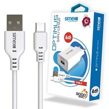 Simex Universal Type-c Sps-03 Optimus 2in1 2400 Mah Beyaz Sarj Seti