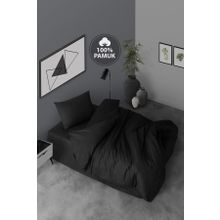 Simple Casa Carina Ranforce Siyah Tek Kişilik Nevresim Takımı