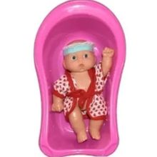 Şimşek Küvette Pembe Oyuncak Miniş Bebek