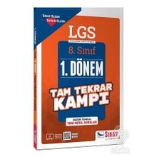 Sınav Yayınları 8. Sınıf LGS 1. Dönem Tam Tekrar Kampı