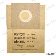 Sinbo 102435643 SVC 3417 10 Adet Uyumlu Süpürge Toz Torbası