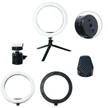 Sinerjim 10 inç 26 cm Youtube Instagram Tiktok Selfie Stüdyo Video Fotoğraf Ring Light Tripod Led Halka Işık