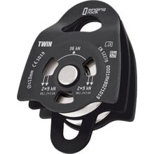 Singingrock Pulley Twın Roll İkili Siyah Makara