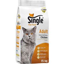 Single Tavuklu 15 kg Yetişkin Kedi Maması