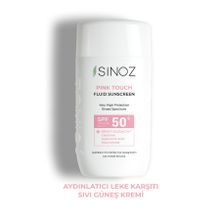 Sinoz Pink Touch Aydınlatıcı SPF50+ 50 ml Sıvı Yüz Güneş Kremi