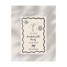 Siorina Events Bride To Be Davetiye, Parti Kartı, Bekarlığa Veda Bachelorette Davetiyesi Kişiye Özel -10 Adet