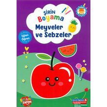 Şirin Boyama Meyveler ve Sebzeler Boyama Zamanı