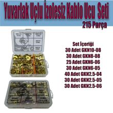 Site Hırdavat 215 Parça İzolesiz Kablo Ucu Seti