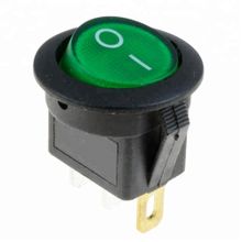 Site Hırdavat IC-131 3P Yeşil Yuvarlak Işıklı Anahtar On/Off Switch