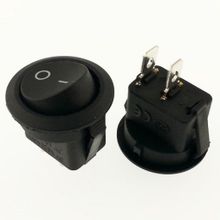 Site Hırdavat IC-133 2P Yuvarlak Işıksız Anahtar On/Off Switch